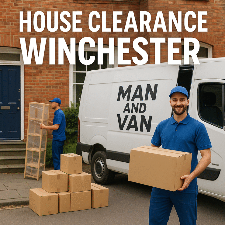 House clearance Winchester by Man and Van Winchester – full property and flat clearance, rubbish removal, furniture disposal and same-day clearance service.