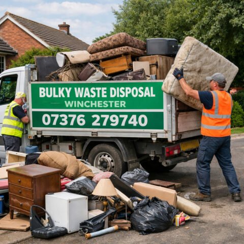 Bulky waste disposal in Winchester with same-day removal of sofas, mattresses and large household items